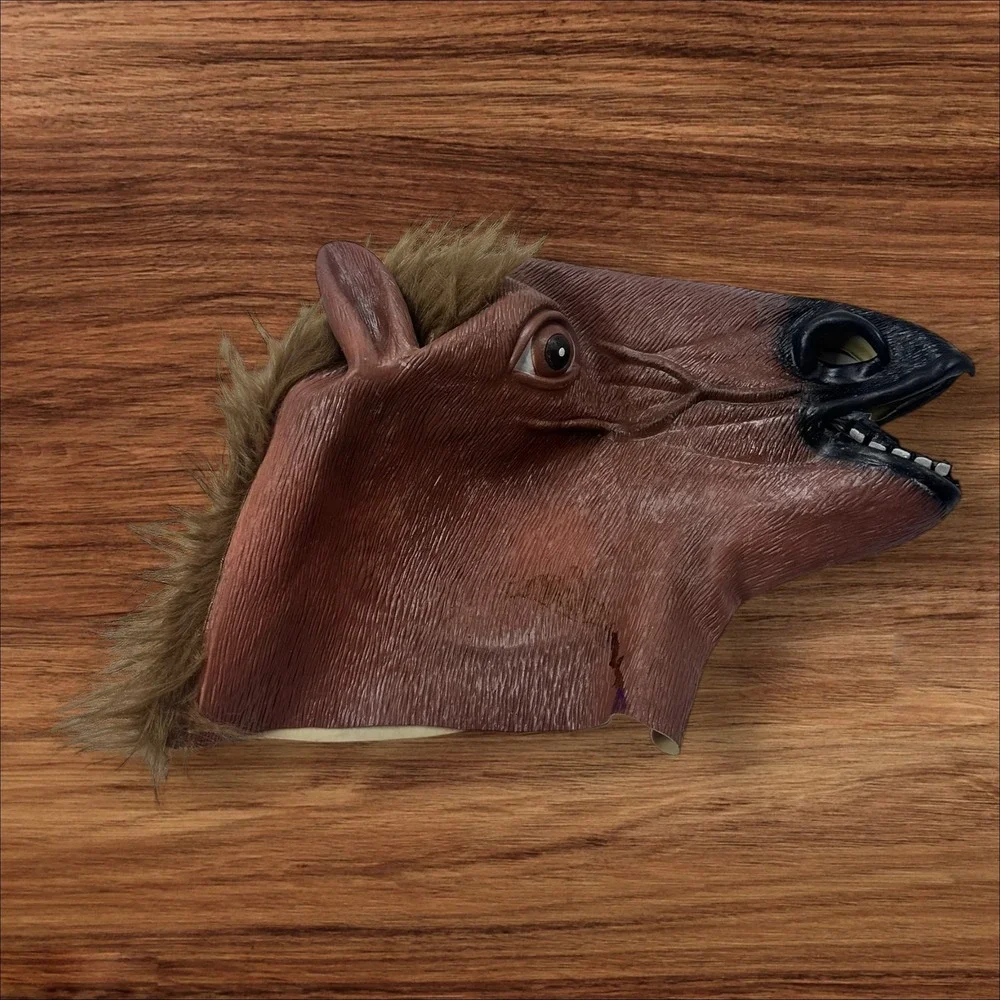 Horse Head Mask Costume Cosplay Halloween Party Novelty Animal‎ Head